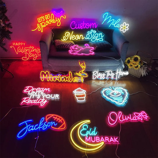 Fully Custom Neon Sign – Text, Quote, Logo, or Image