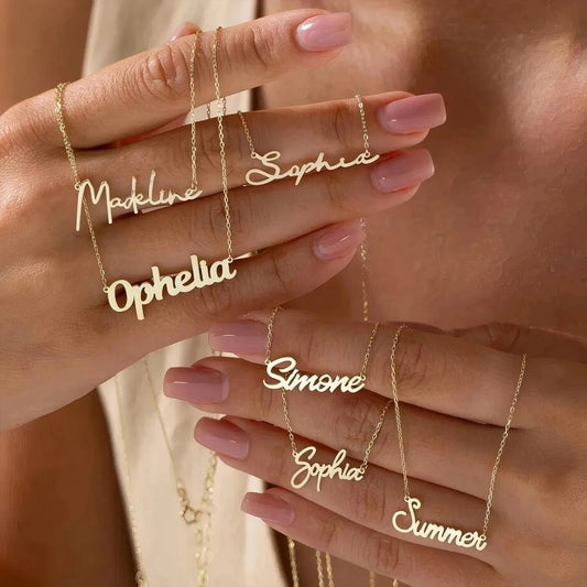 Aelicy™ Custom Name Necklace – Gold, Silver, Rose Gold